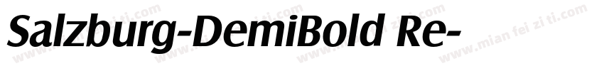 Salzburg-DemiBold Re字体转换